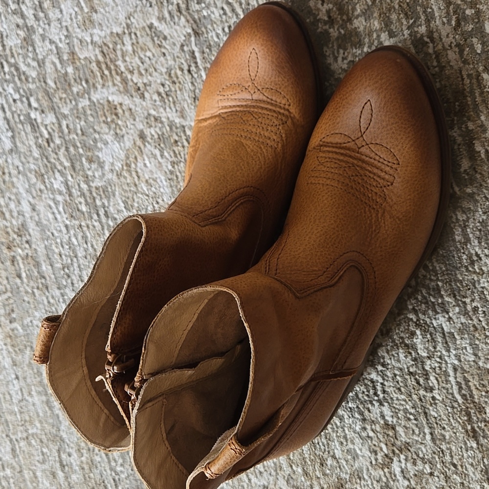 Miz Mooz Tan Ankle Boots